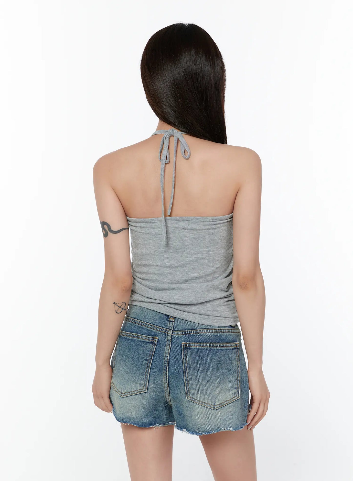 Basic Halter Neck Sleeveless Top CY514