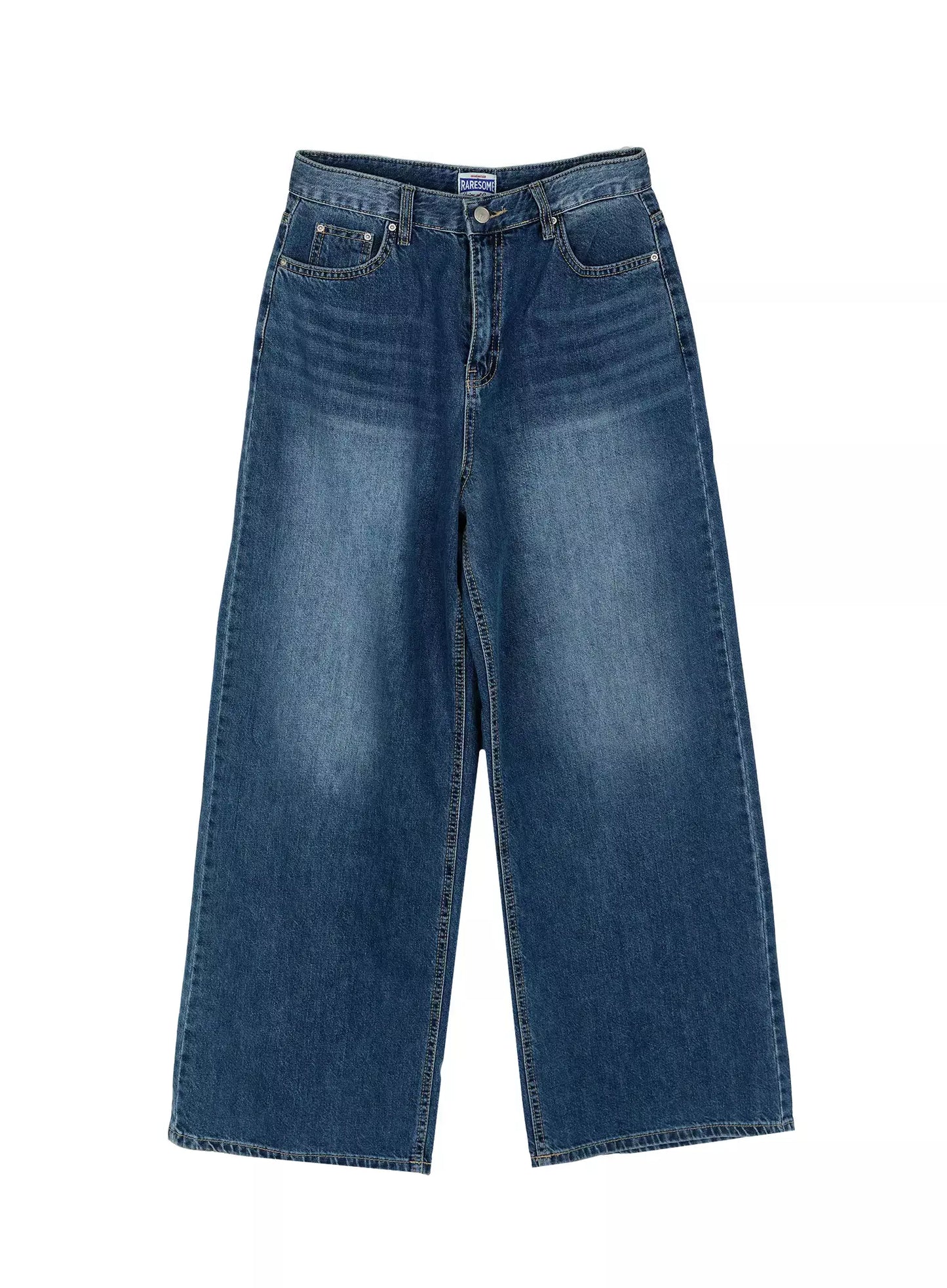 Amos Wide-Leg Washed Jeans IU522
