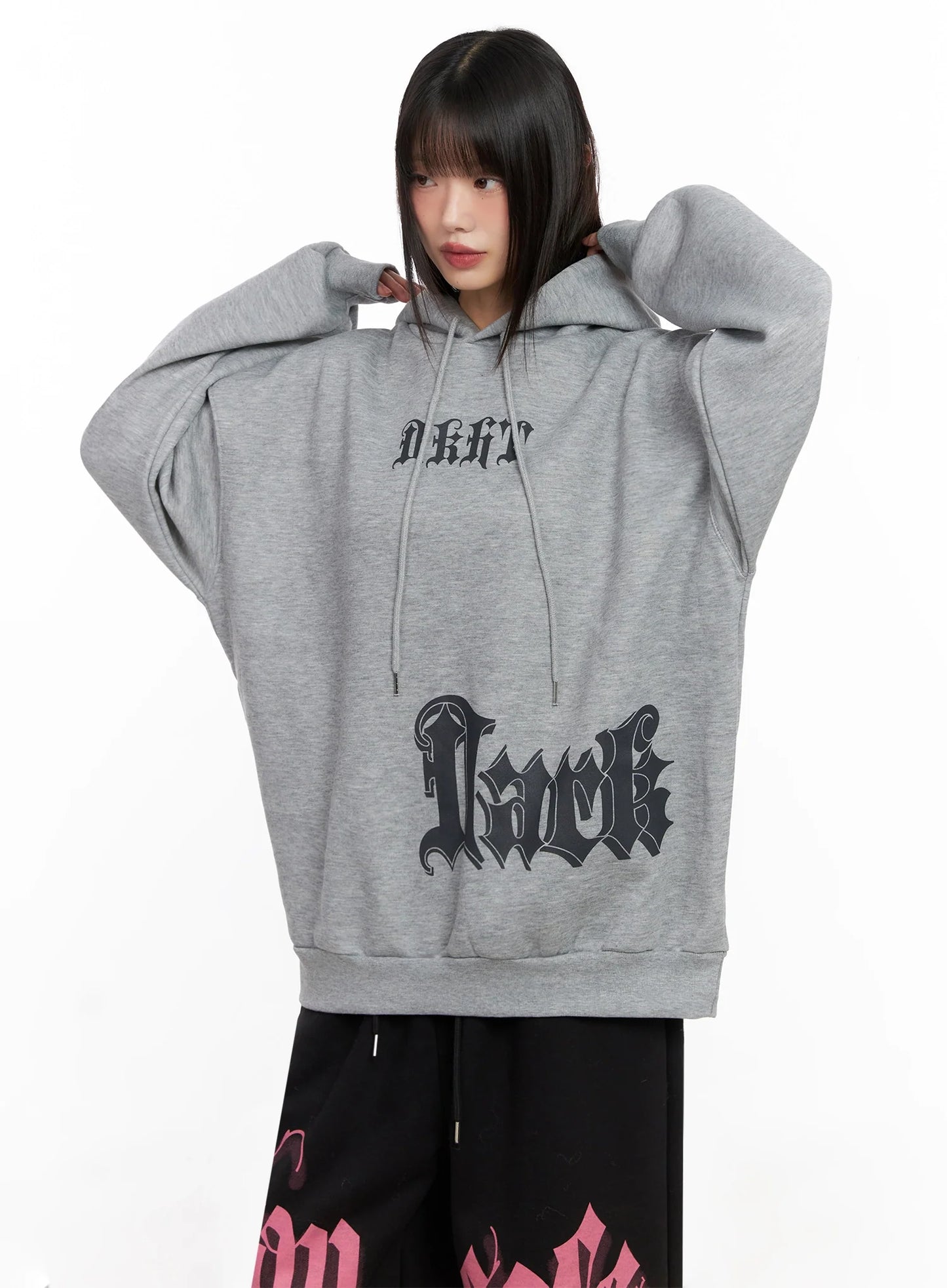 Bold Graphic Oversized Hoodie IN503
