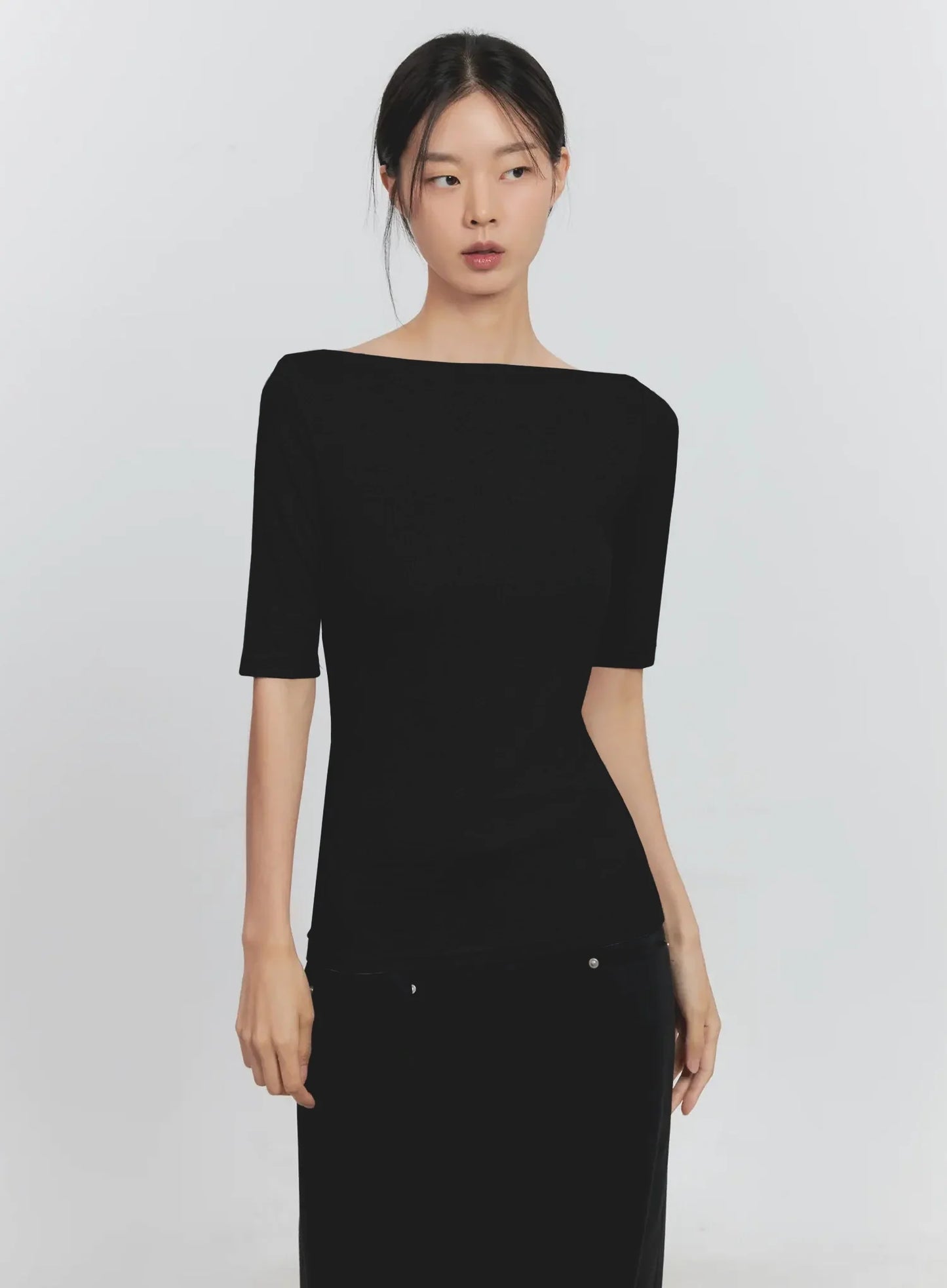 Classic Boat Neck Top IS516