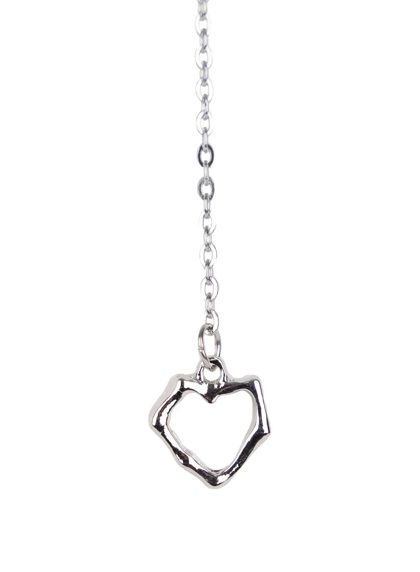 Asymmetric Faux-Pearl Link Necklace IN510