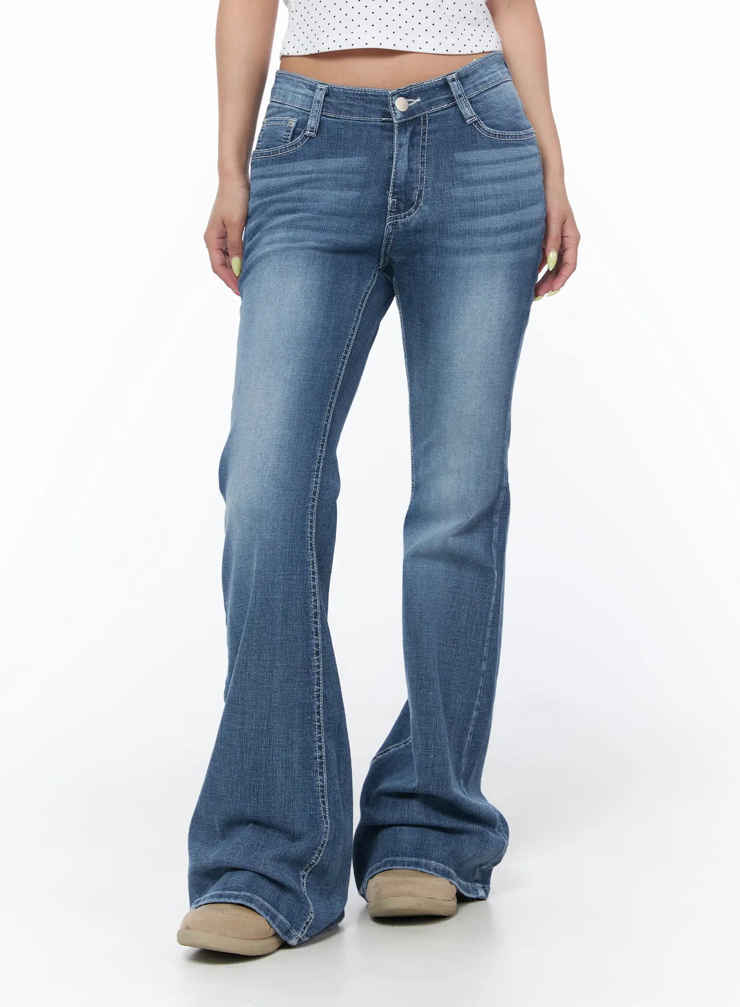 Alva Hip-Pad Low Rise Bootcut Jeans CU501