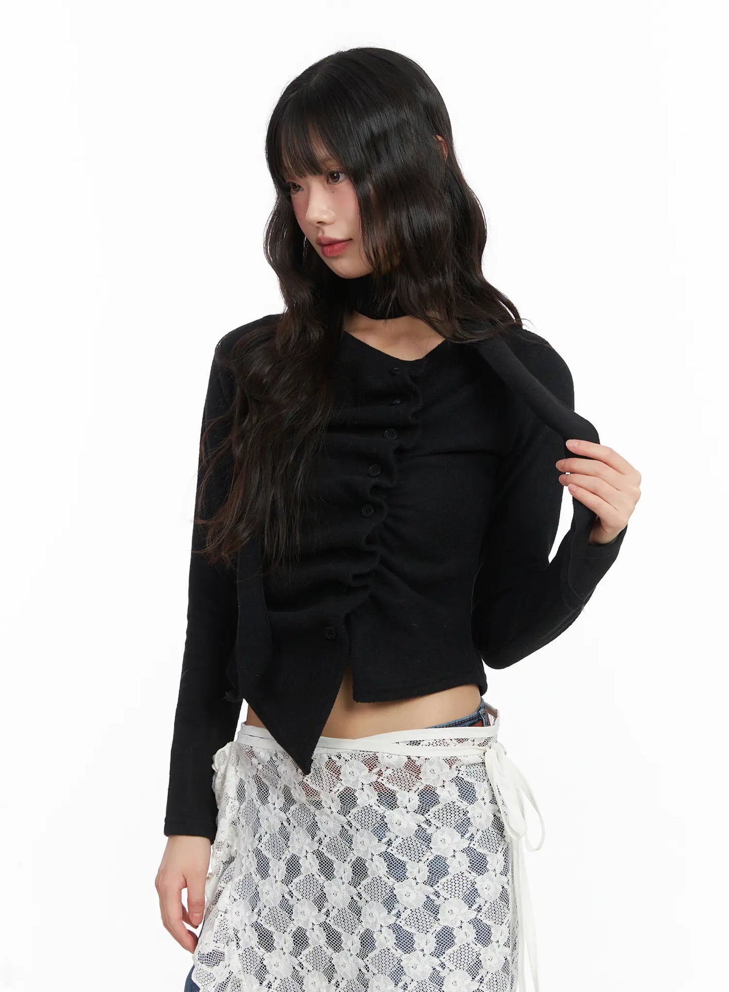 Chic Ruffle Cardigan CD531
