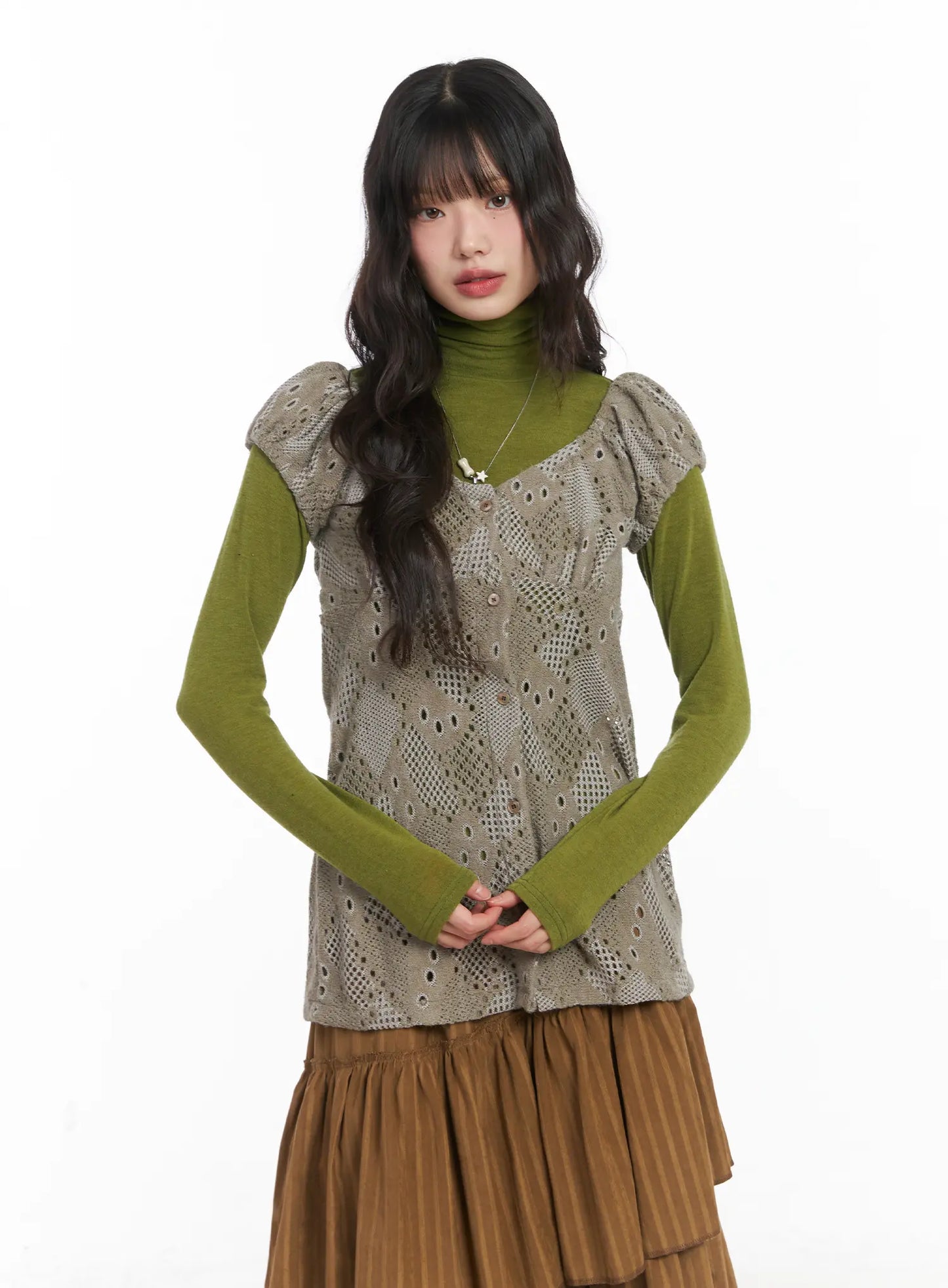 Chic Two-Way Knit Blouse CD531