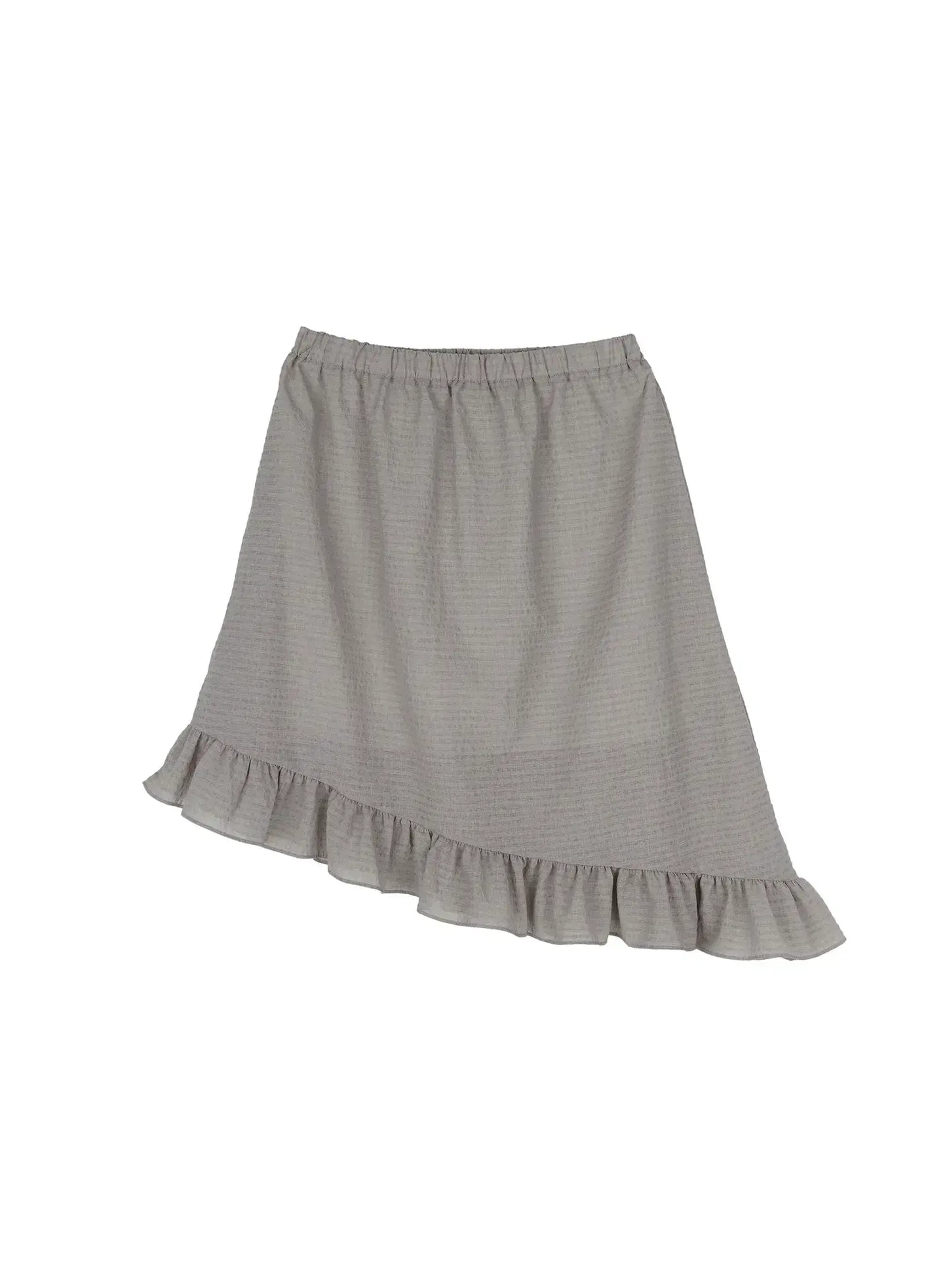 Asymmetric Frill Midi Skirt CY515