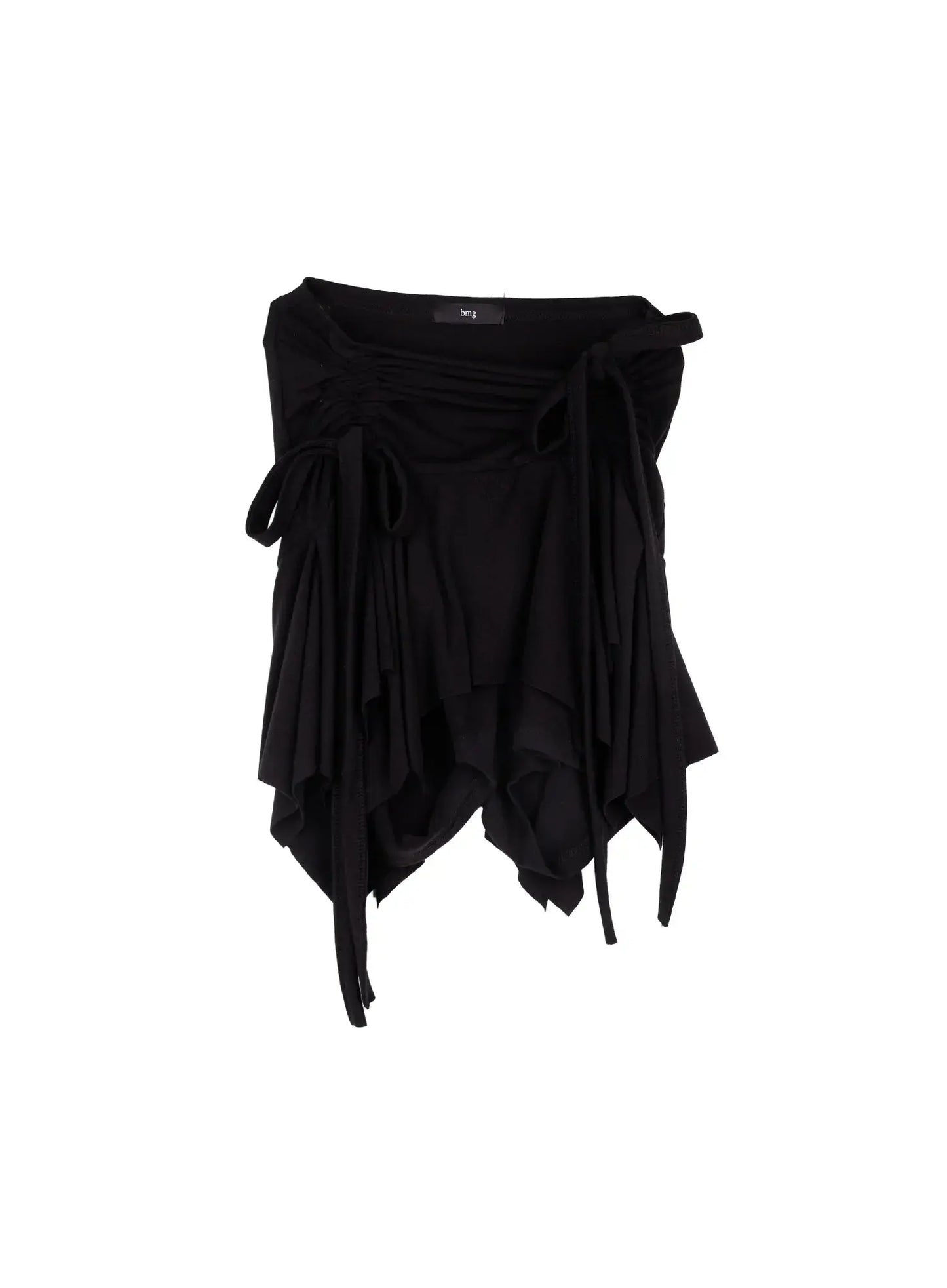 Asymmetrical Ruched Flared Mini Skirt CJ522