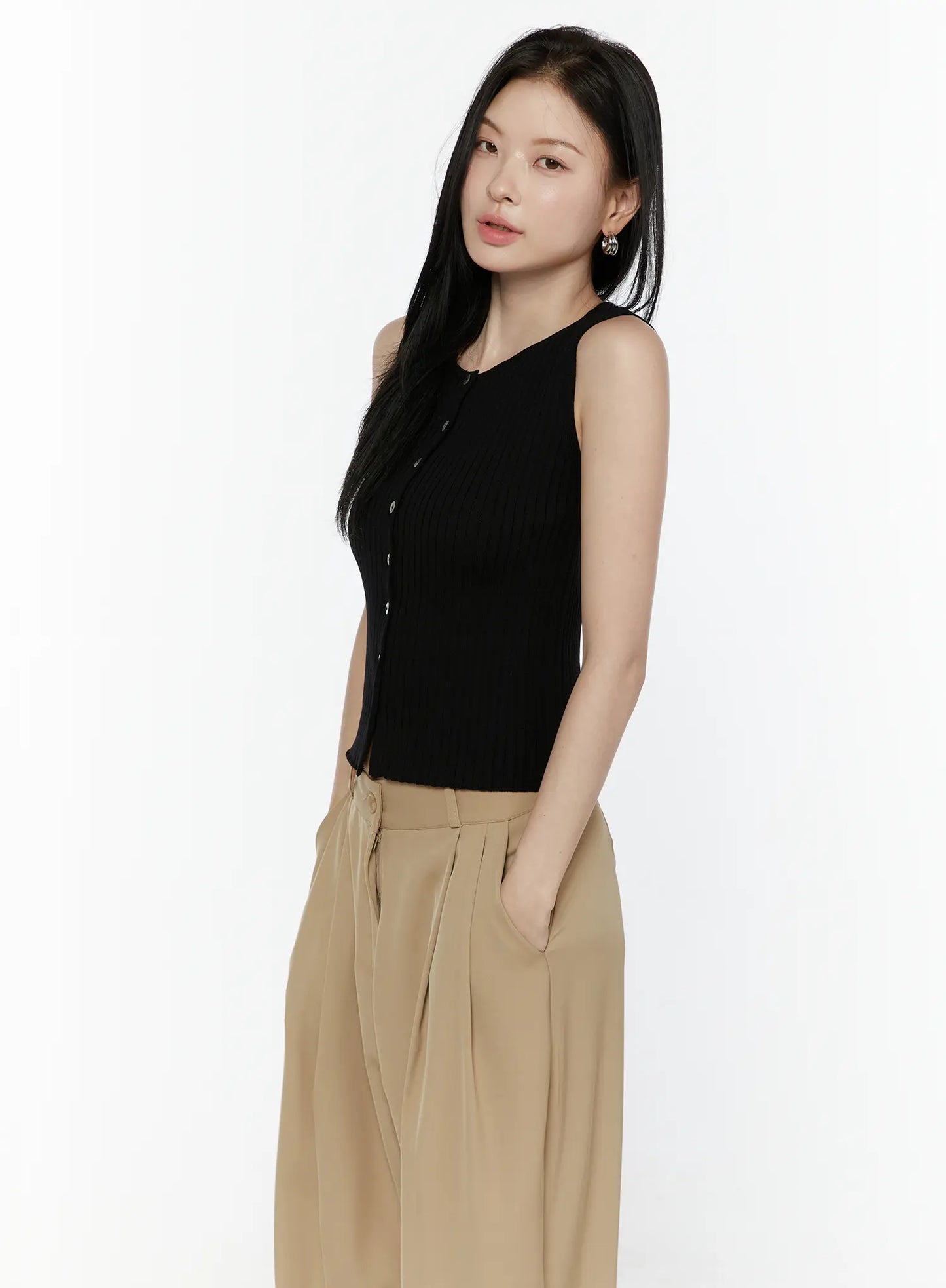 Button-Up Tank Top IL506