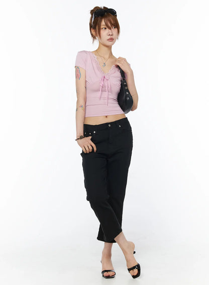 Black Ankle Pants CY527