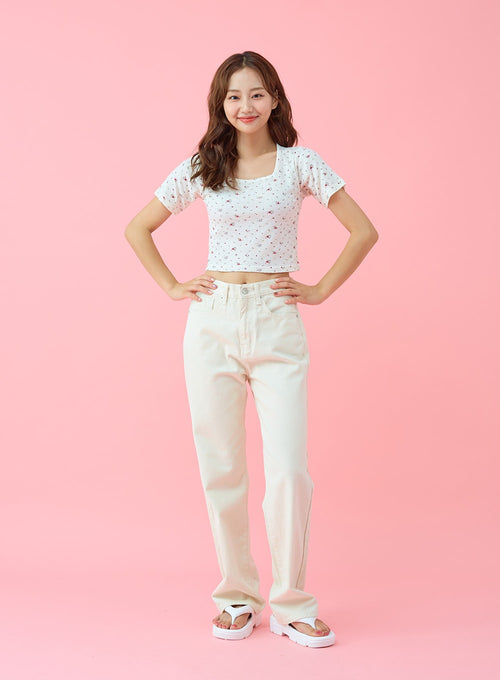 Basic Semi Wide Cotten Pants BG04