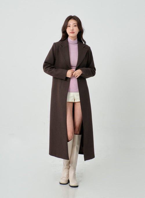 Button Long Coat IO31