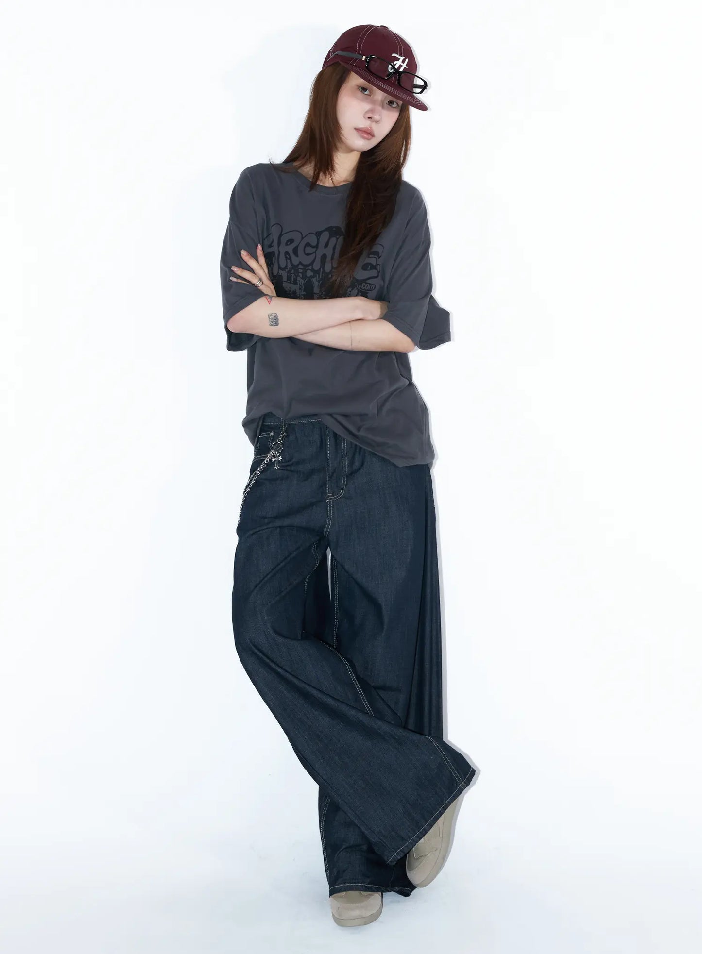 Campbell Wide Leg Jeans CY528