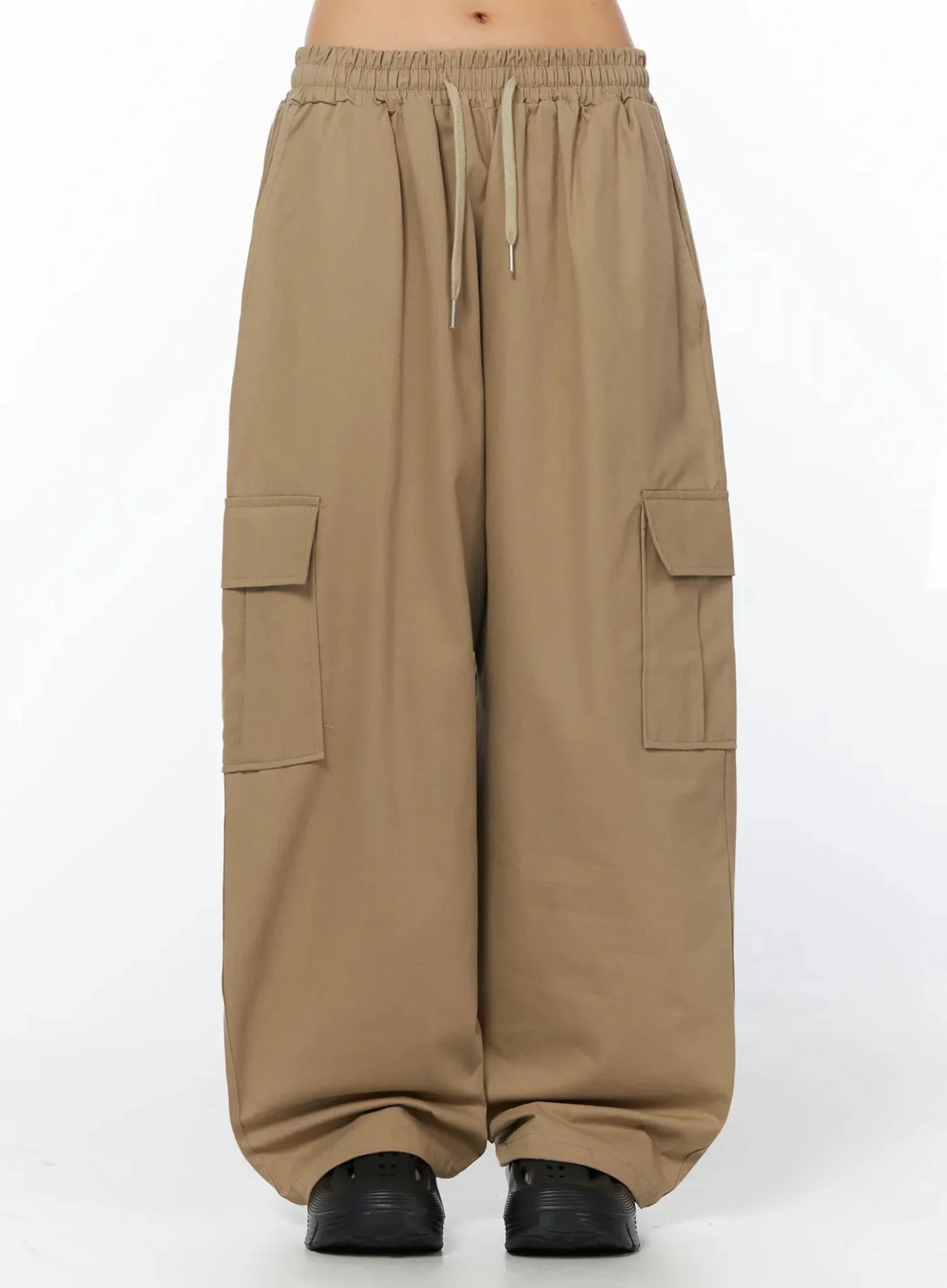 Casual Wide Leg Cargo Pants IU509