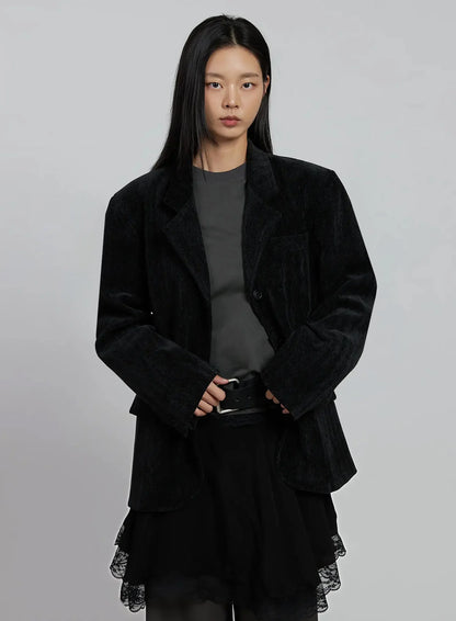 Classic Velvet Oversized Blazer IM520