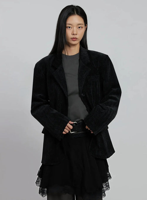 Classic Velvet Oversized Blazer IM520