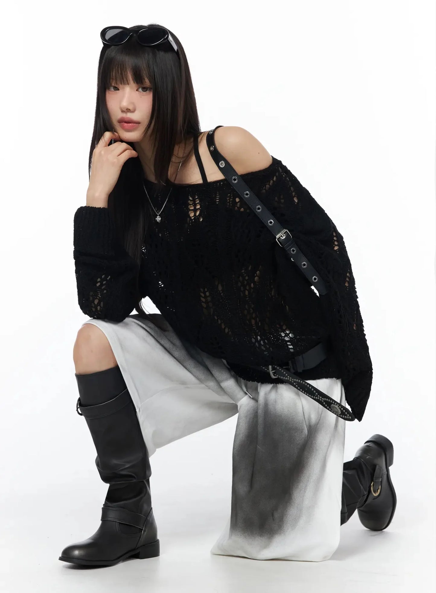 Boho Chic Boat Neck Sweater IY525