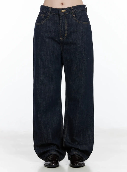 Anai Stitched Wide Leg Jeans IF520