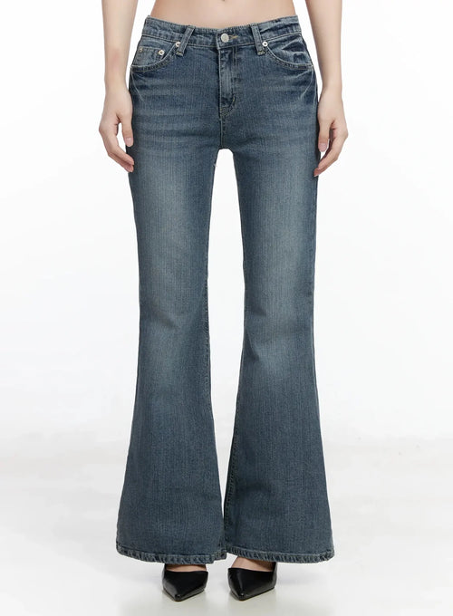 Amaris Low-Rise Bootcut Flared Jeans IM503