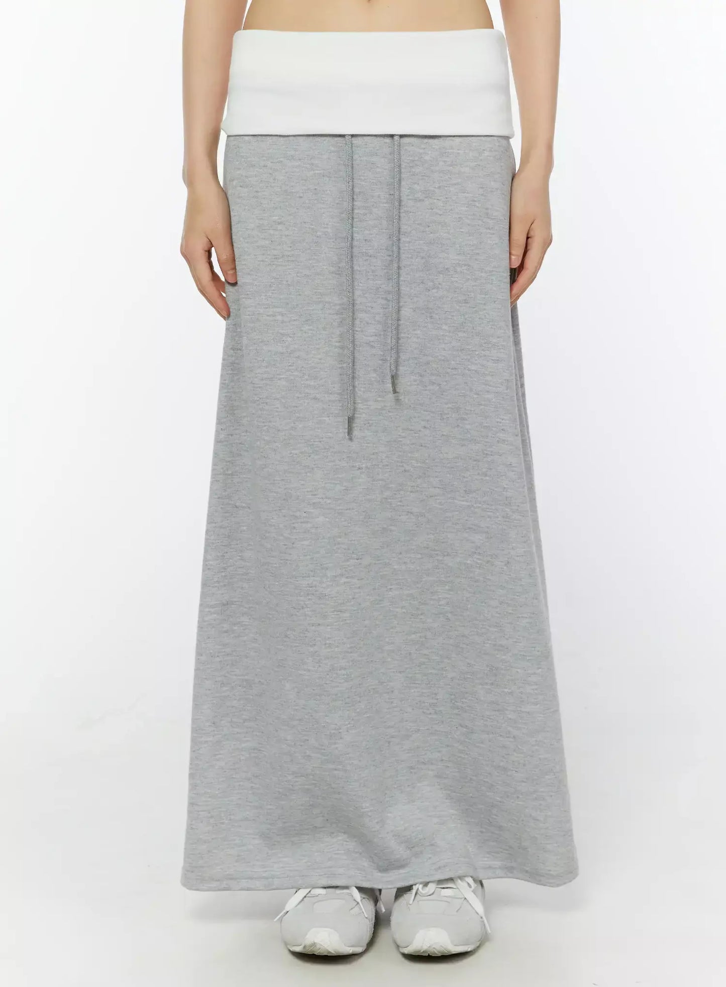 Casual Foldover Maxi Skirt IU509