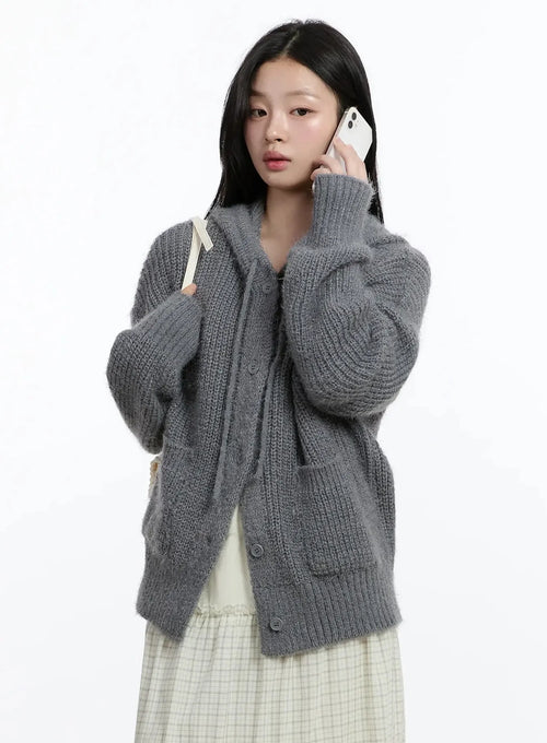Button-Up Knit Cardigan IM519