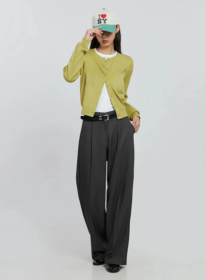 Casual Button-Up Cardigan IN507
