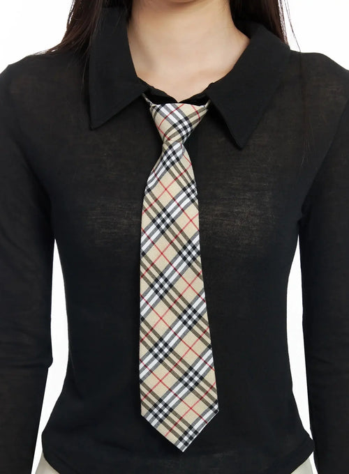 Classic Checkered Tie IF505