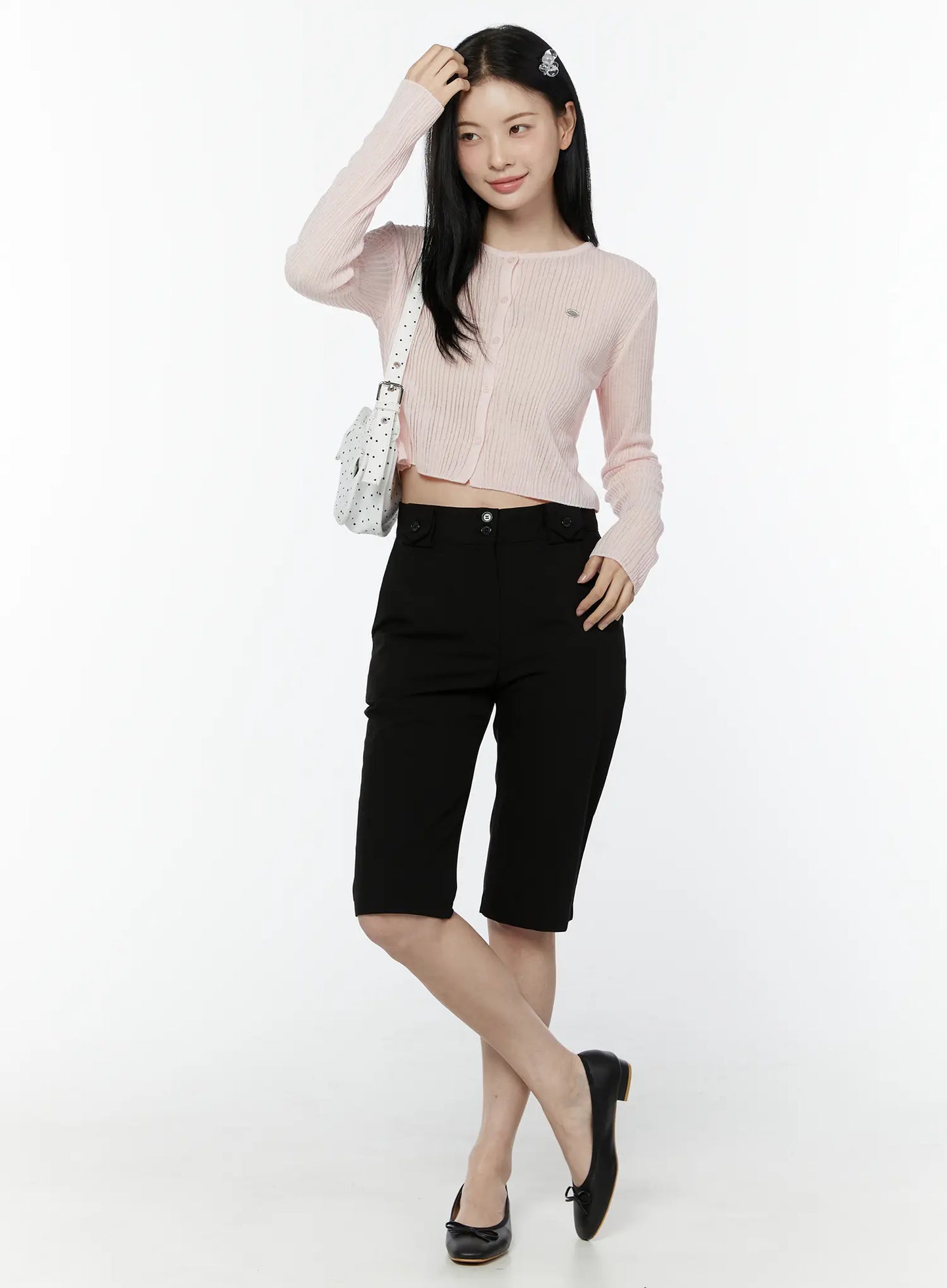 Basic Cropped Cardigan IU505