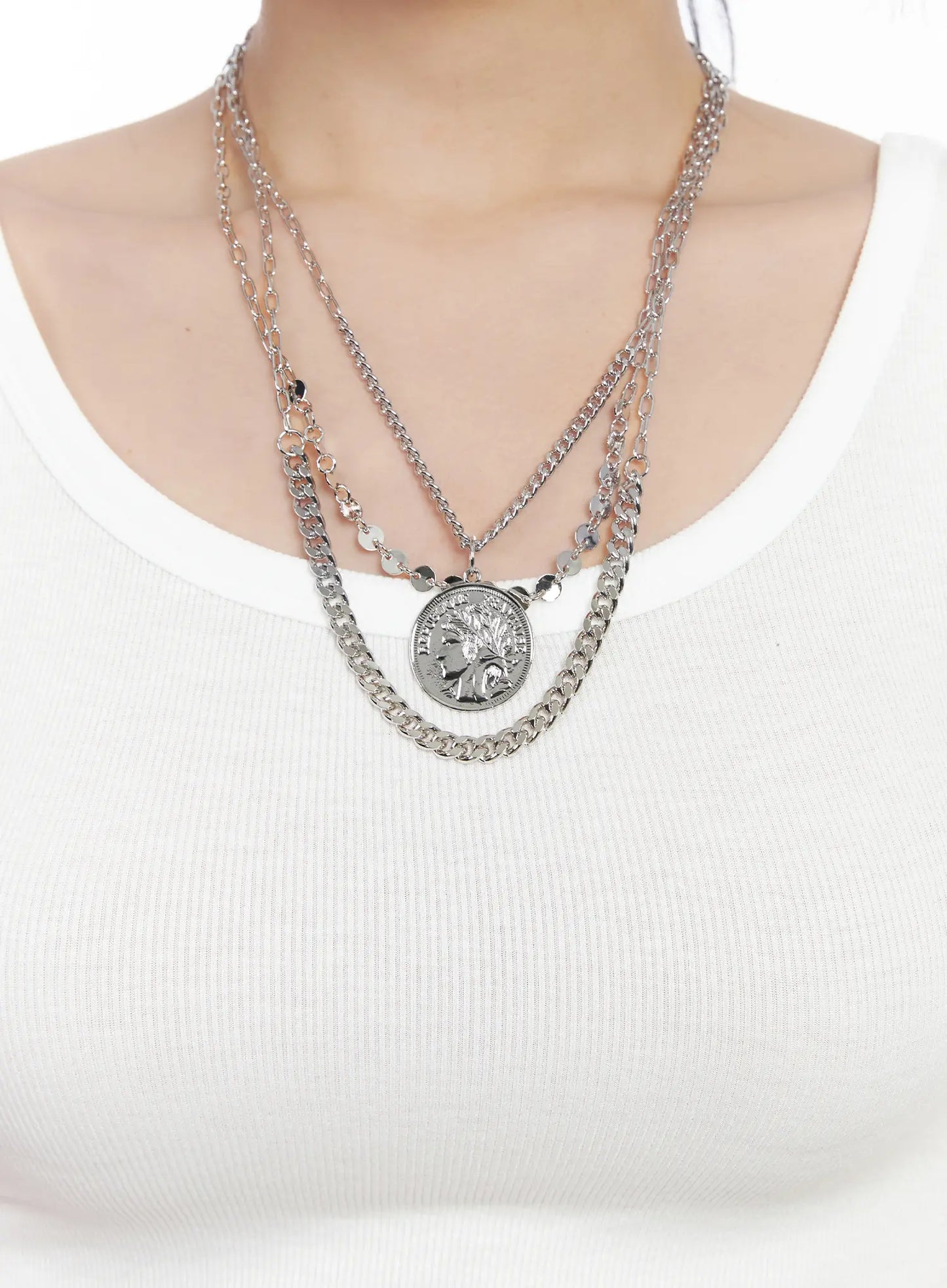 Bold Multi-Layer Y2K Necklace CF503