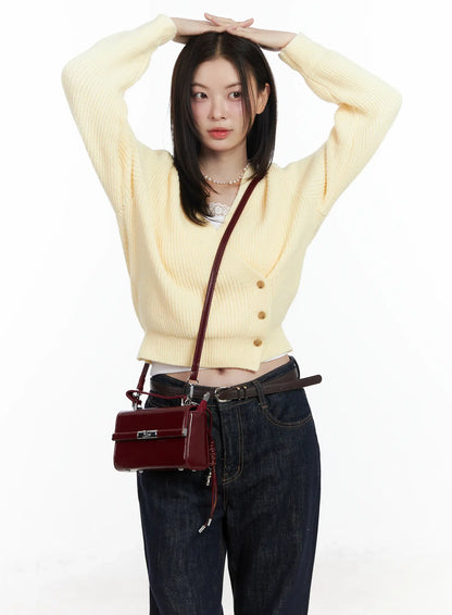 Chic V-Neck Wrap Knit Cardigan IF520