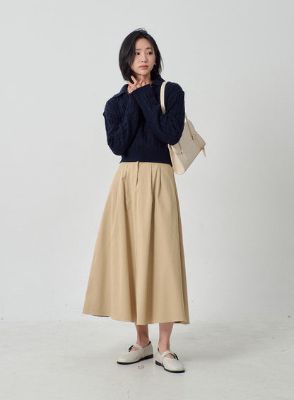 A-Line Maxi Skirt OF301