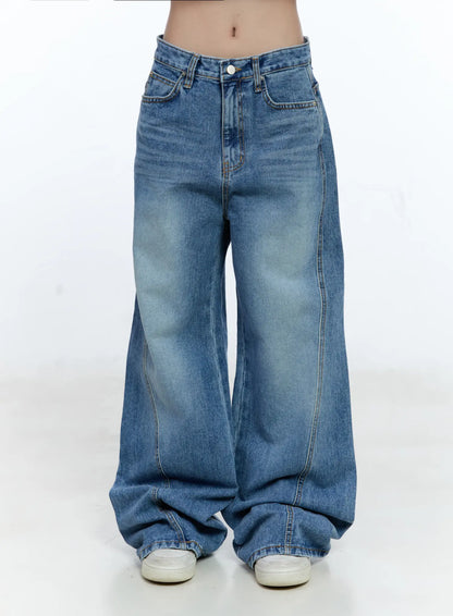 Ana Wide-Leg Denim Jeans CG507