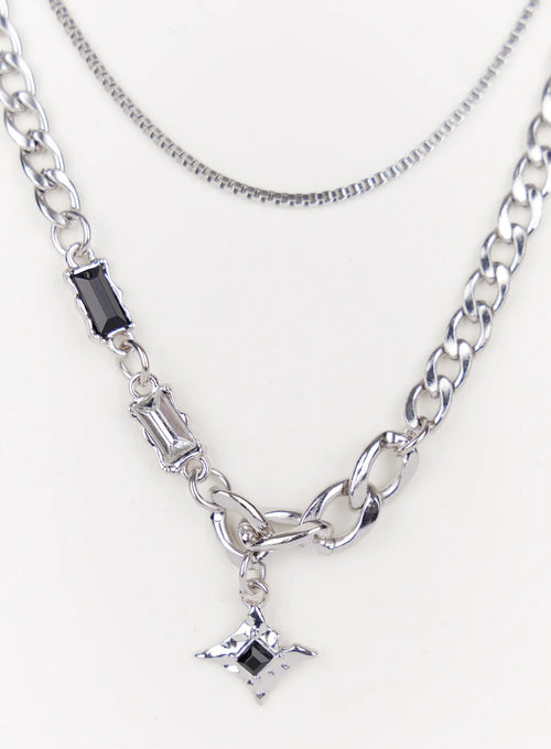 Bold Chain Layered Necklace IO527
