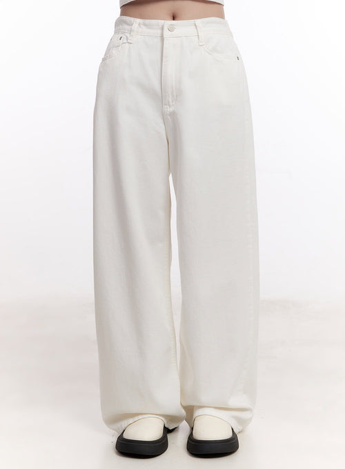Classic Cotton Straight-Leg Pants CM527