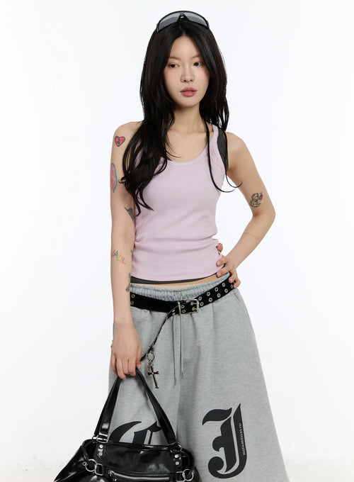Basic Ribbed Tank Top CA506