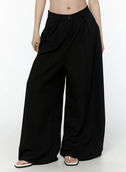 Basic Wide-Leg Slacks IU503