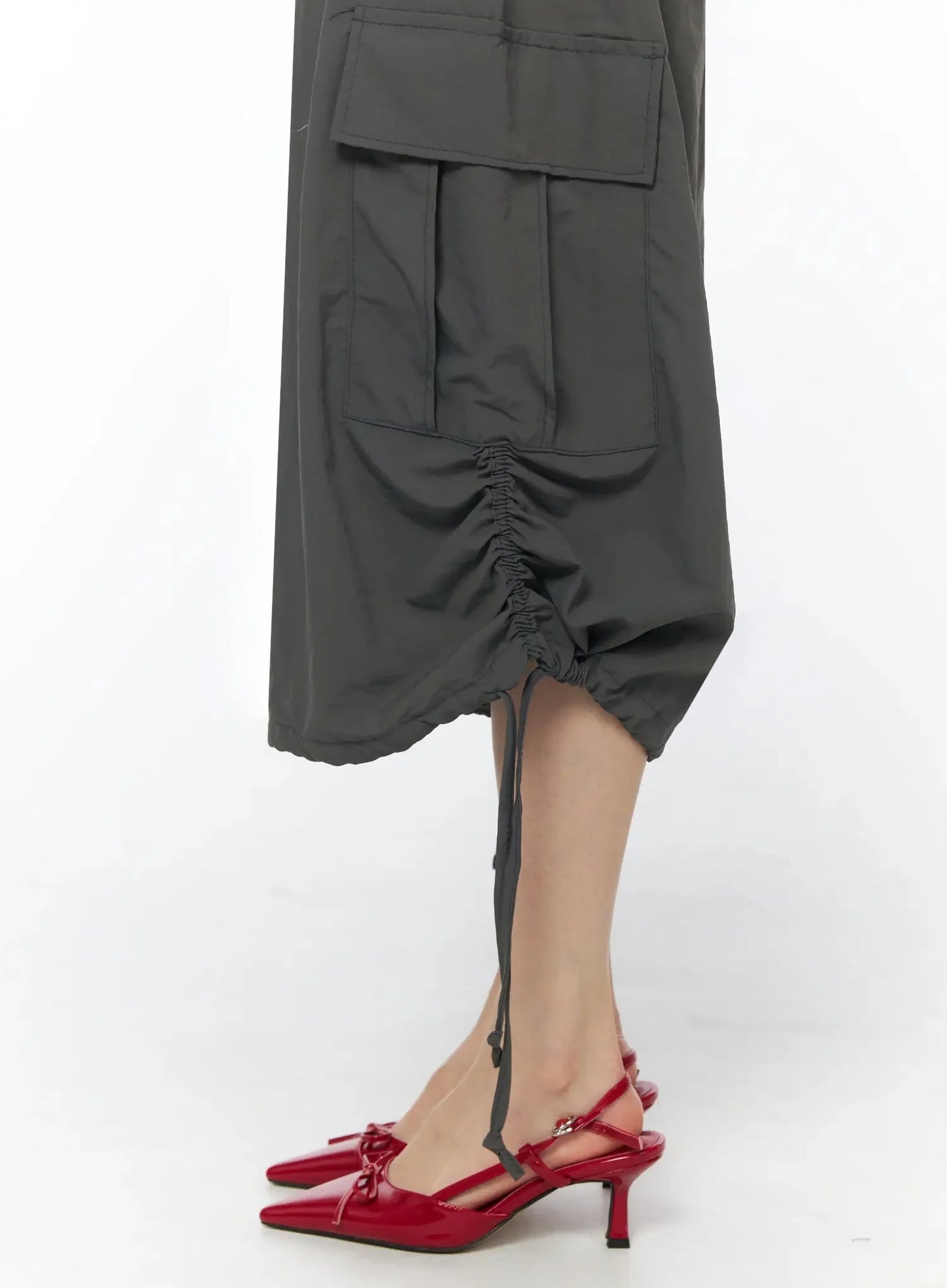 Adjustable Cargo Bermuda Pants IY526