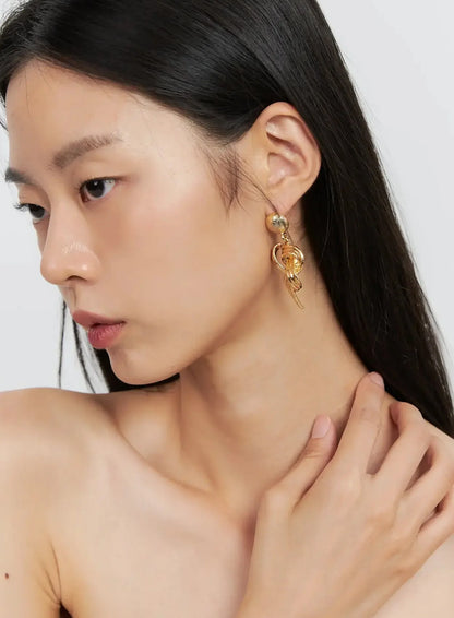 Bold Knot Earrings IS515