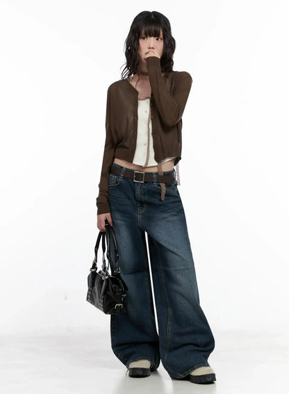 Brown Sheer Cardigan IL531