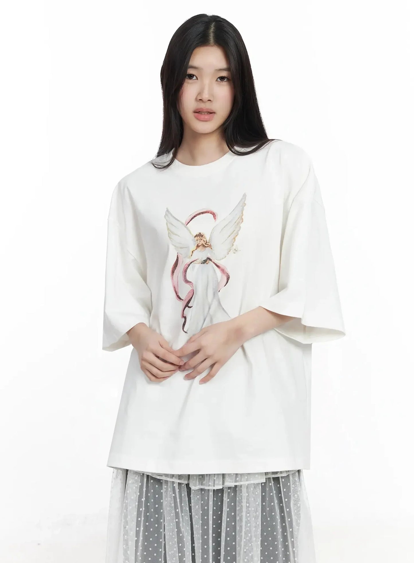 Angel Graphic Oversized T-Shirt IM506