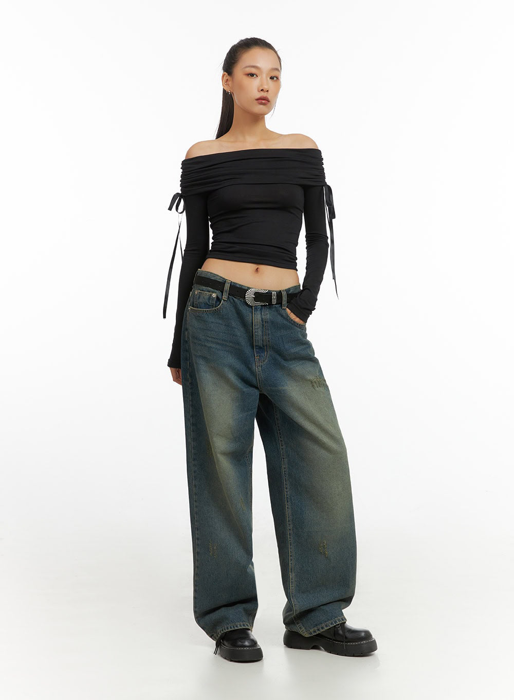 Anya Wide Fit Denim Jeans IO409