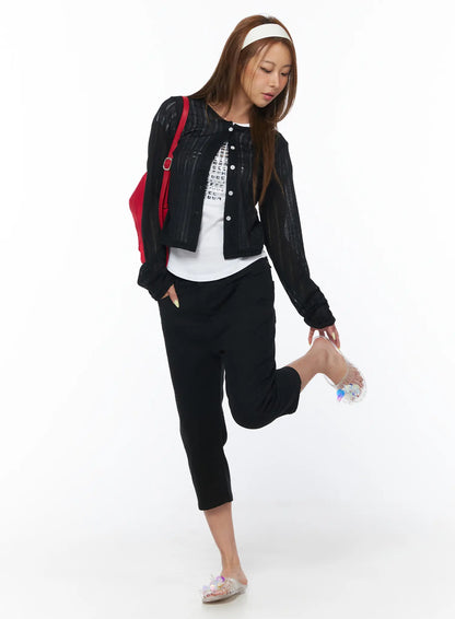 Casual Capri Cotton Pants CU501