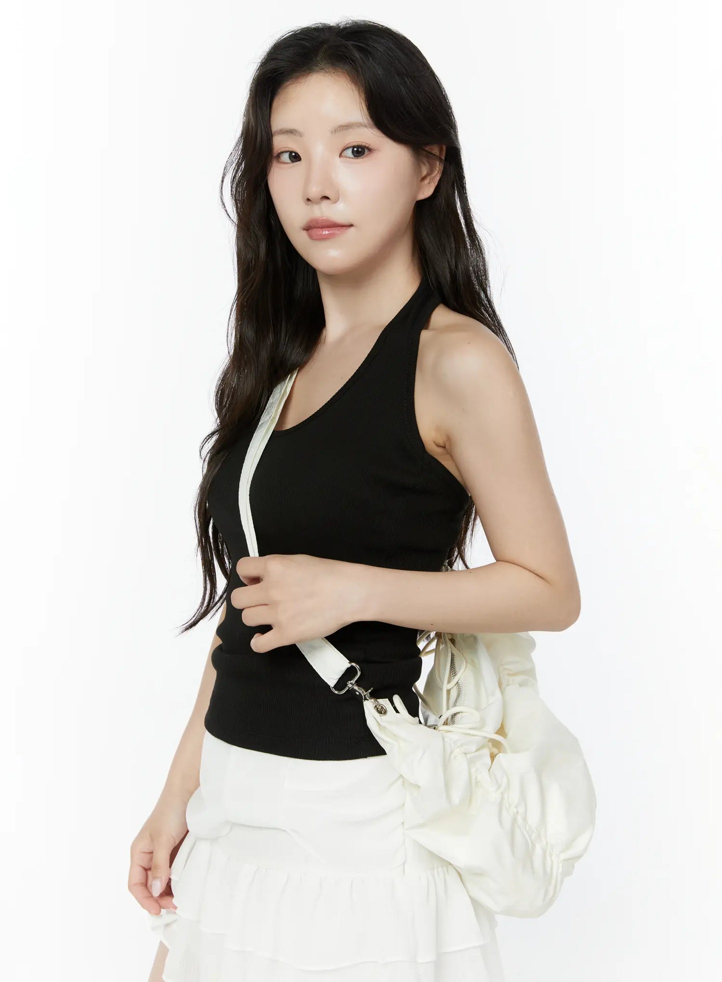 Adjustable Ruched Crossbody Bag IY511