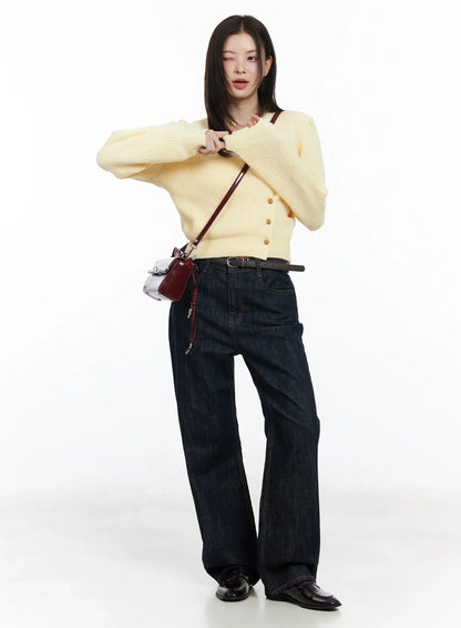 Chic V-Neck Wrap Knit Cardigan IF520