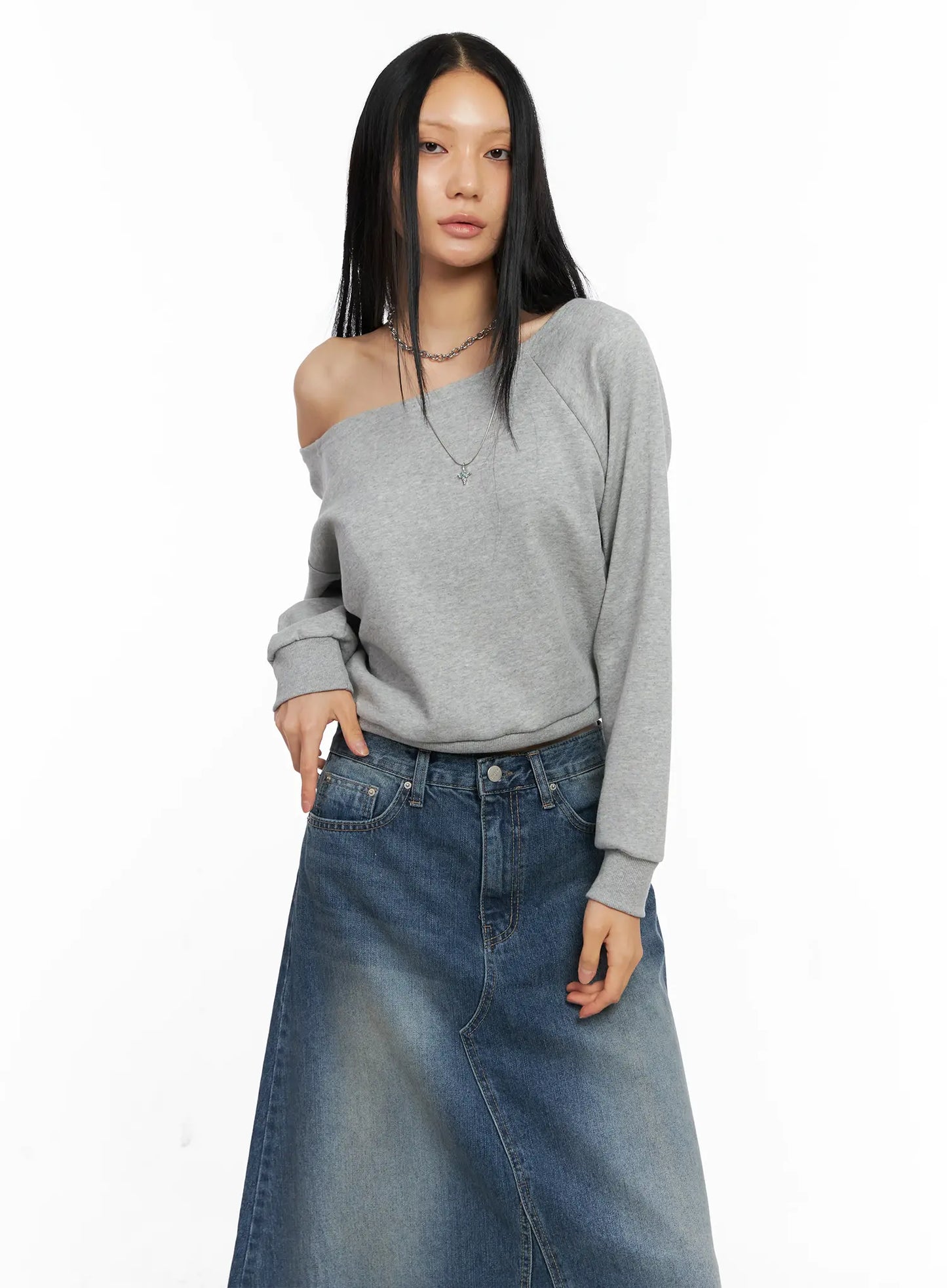 Casual Boat Neck Sweatshirt CO529