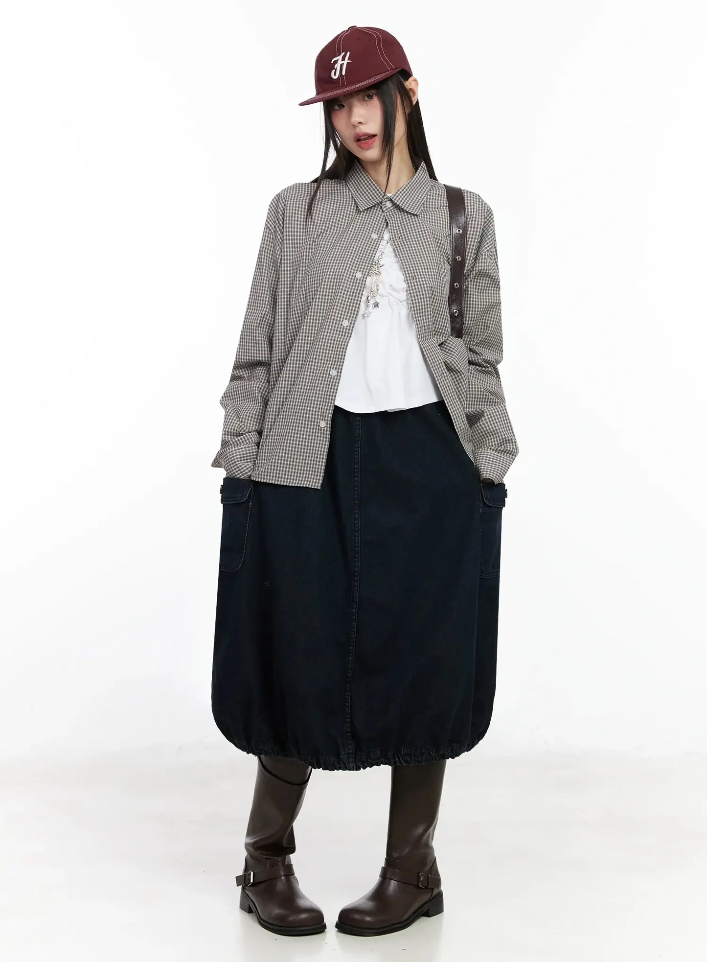 Balloon Denim Skirt IM530