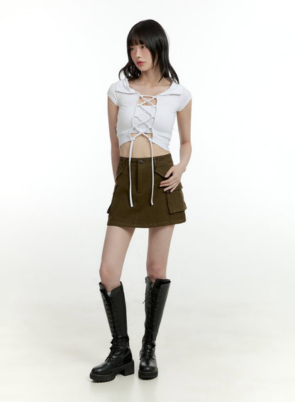 Cargo Mini Skirt CL426