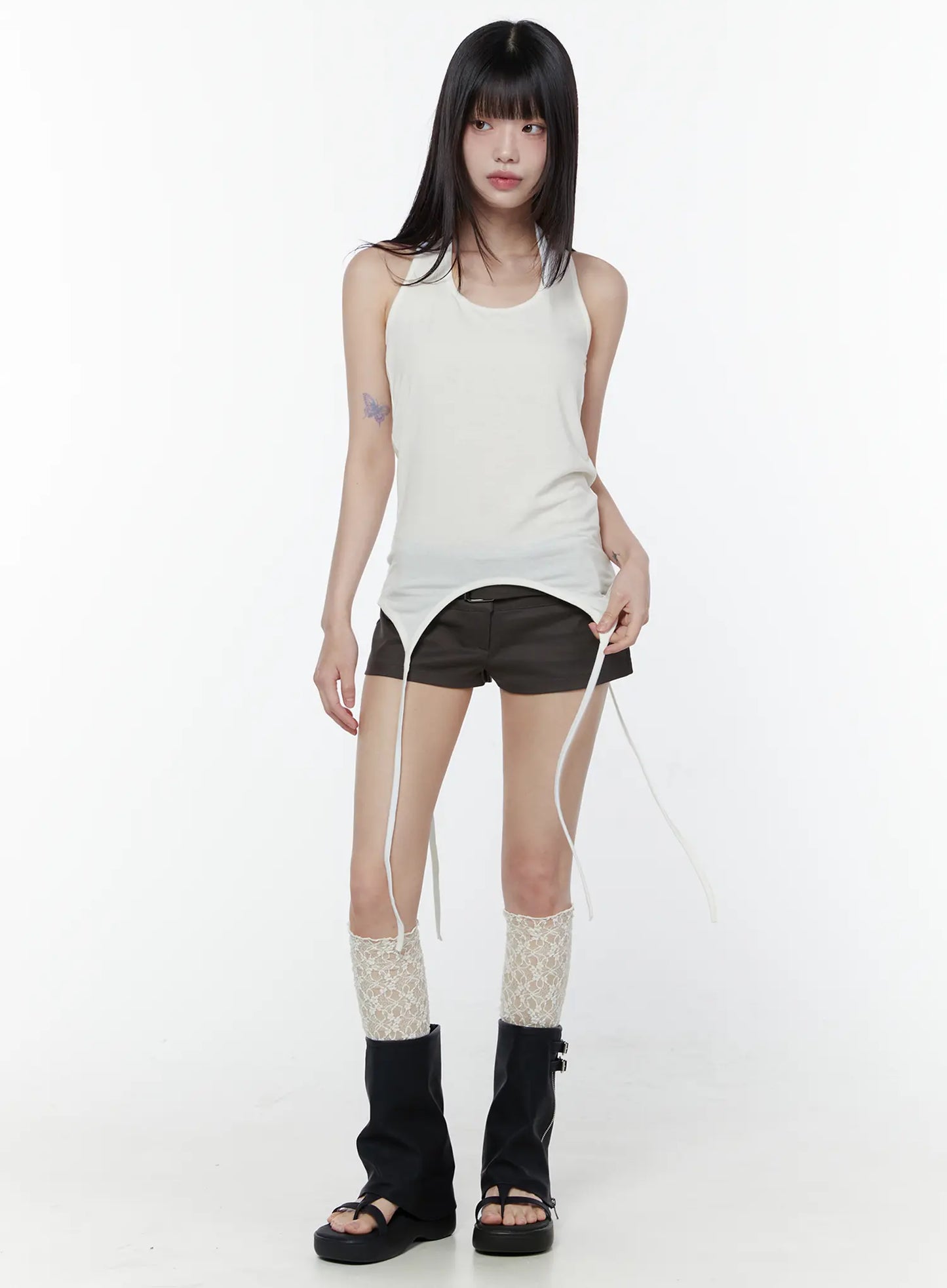 Chic Asymmetric Halter Neck Top CU508