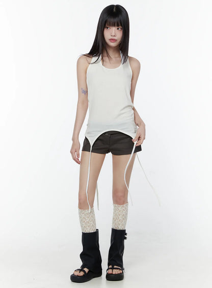 Chic Asymmetric Halter Neck Top CU508