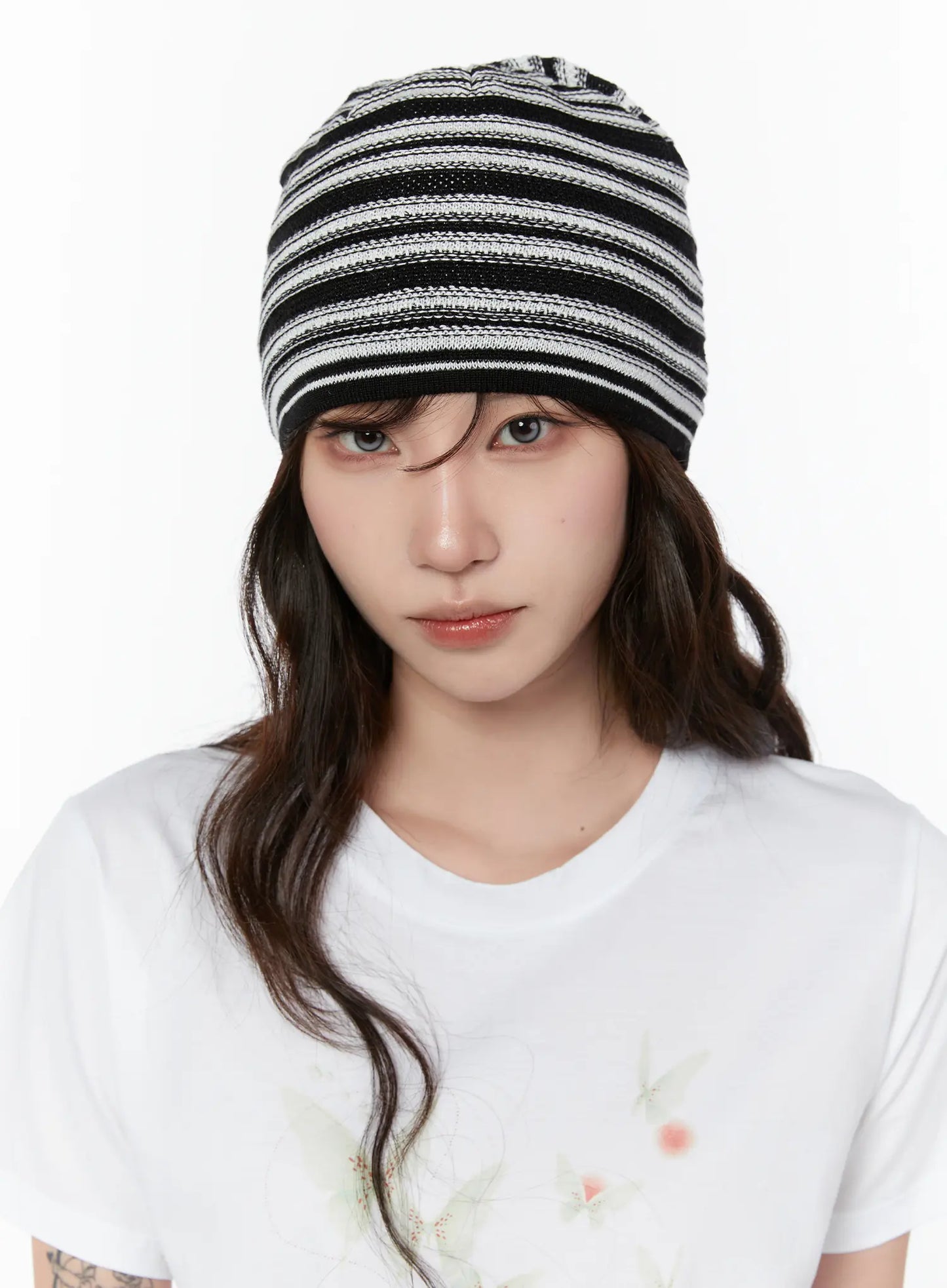 Casual Striped Knit Beanie CY514