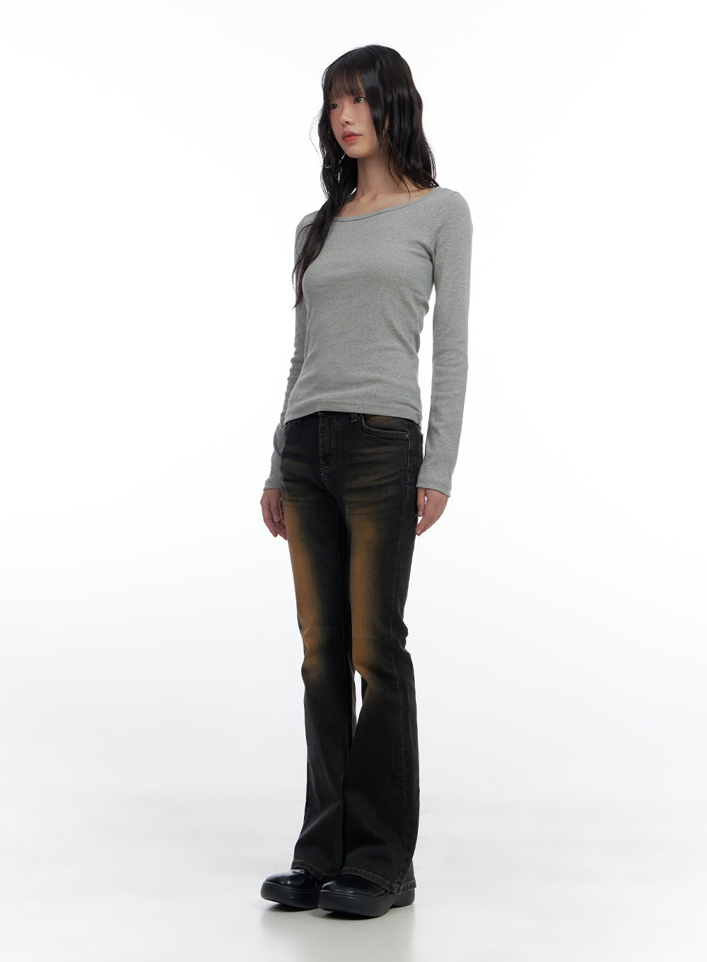 Basic Slim Fit U Neck T-Shirt CS420
