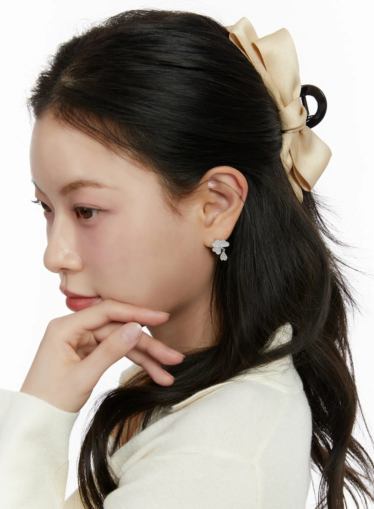 Big Double Bow Claw Clip F502